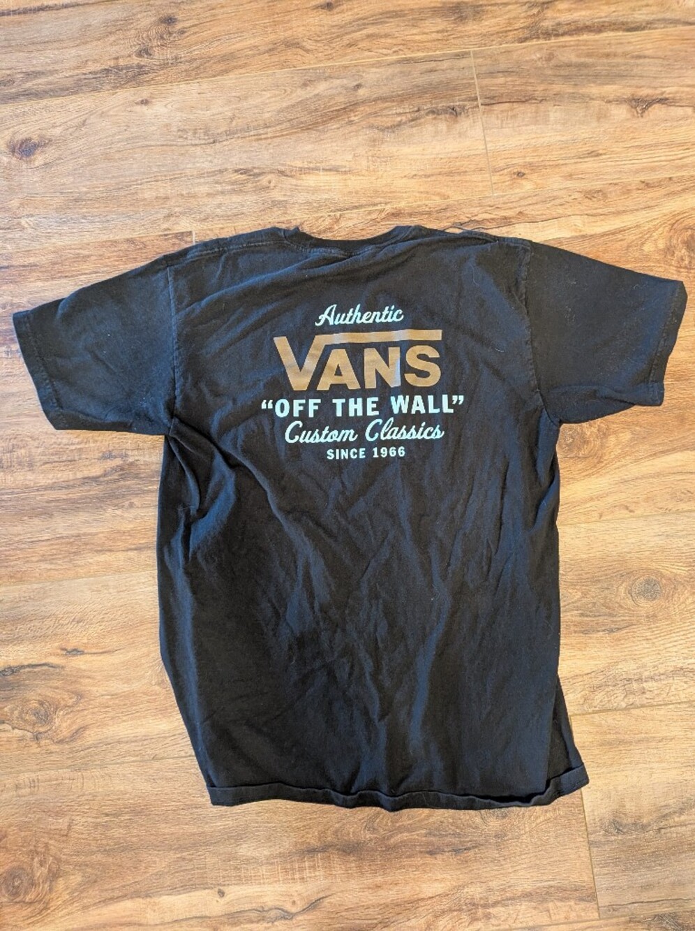 Black Vans "Off The Wall" T-shirt